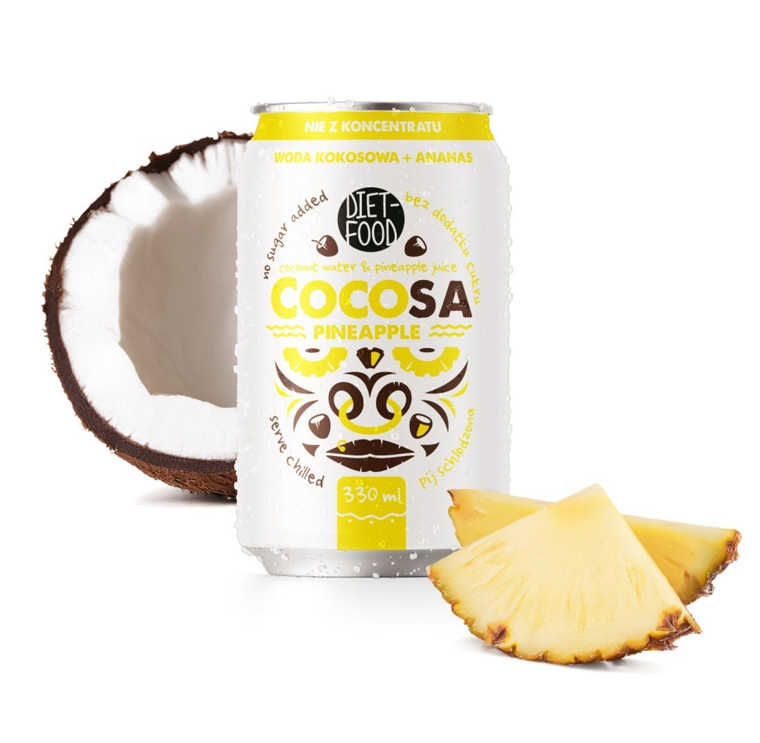 Cocosa Coconut Water with Pineapple Juice NFC 330 ml-1