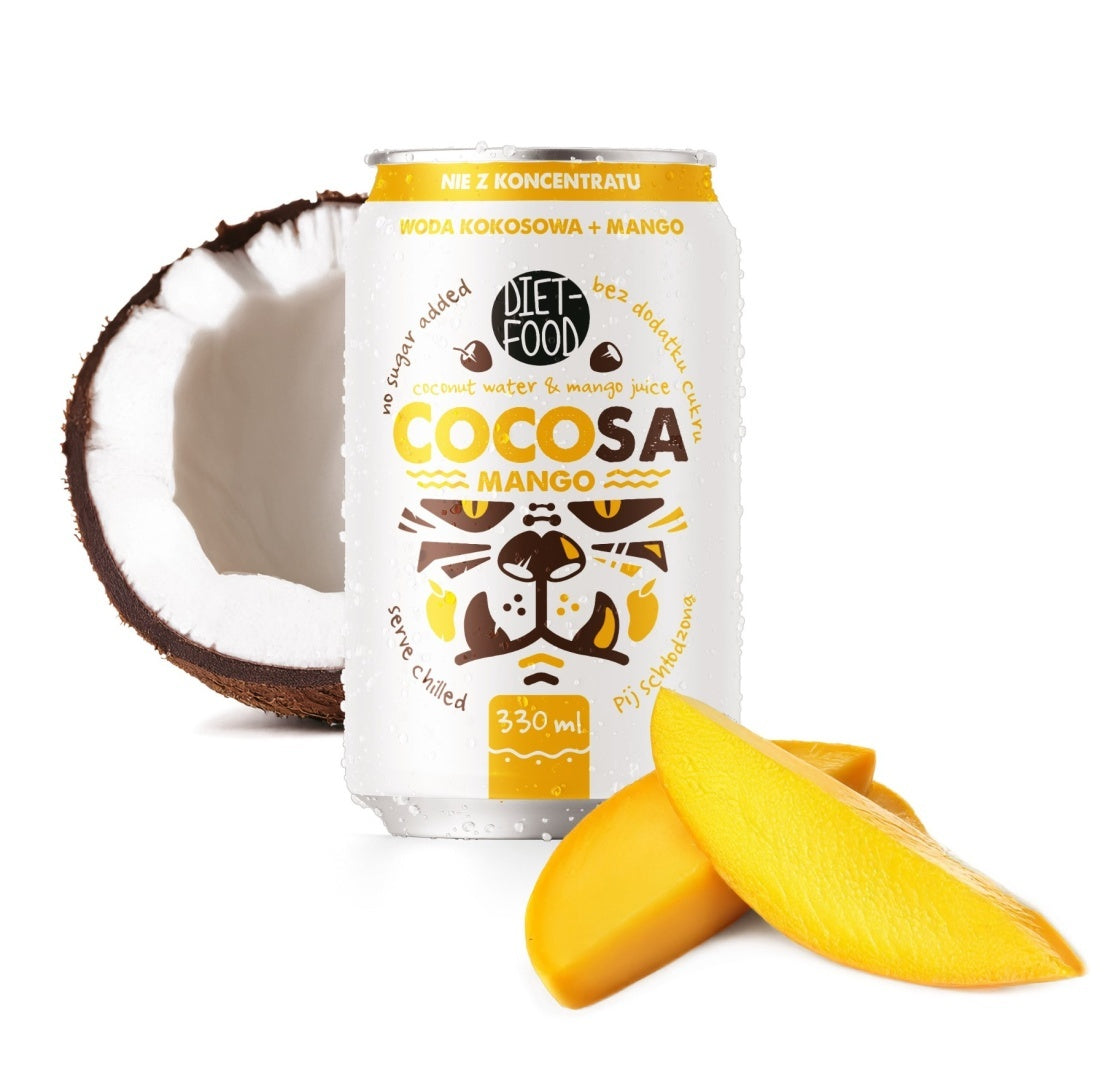 Cocosa Coconut Water with Mango Juice NFC 330 ml-1