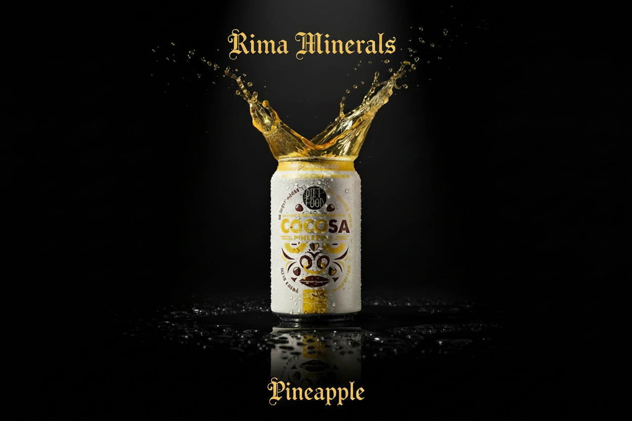 Cocosa Pineapple — Antique Gold Calligraphy